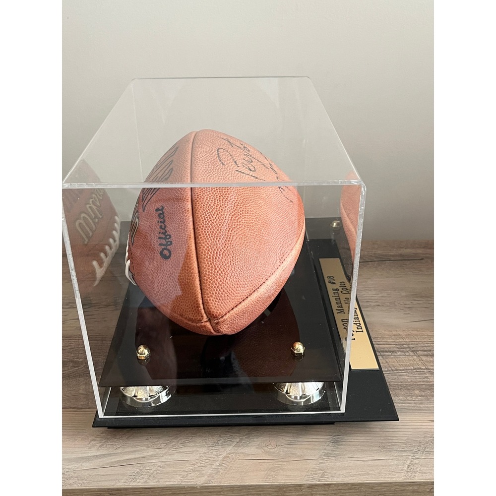 Peyton Manning Signed Indianapolis Colts Wilson Official NFL Football with Case - Picture 8 of 8